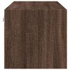vidaXL Armoire murale avec portes en verre ch&ecirc;ne marron 102x37x35 cm