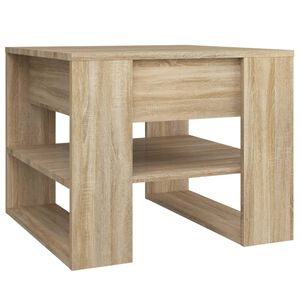 vidaXL Table basse ch&ecirc;ne sonoma 55,5x55x45 cm bois d'ing&eacute;nierie