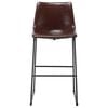 vidaXL Tabouret de bar Marron brillant Similicuir