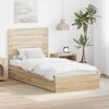 vidaXL Lit de Rangement Ch&ecirc;ne Sonoma 90 x 190 cm Bois d'ing&eacute;nierie