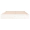vidaXL Cadre de lit sans matelas blanc bois massif 160x200 cm