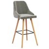 vidaXL Tabourets de bar lot de 2 gris clair velours