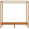 vidaXL Cadre de lit à baldaquin sans matelas bois massif 100x200 cm