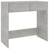 vidaXL Bureau Gris b&eacute;ton 80x40x75 cm Bois d&rsquo;ing&eacute;nierie