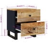 vidaXL Tables de chevet 2 pcs 40x33x46 cm Bois de manguier solide