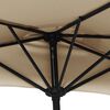 vidaXL Parasol de balcon avec m&acirc;t en aluminium Taupe 300x155 cm Demi