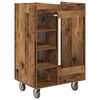 vidaXL Armoire de Golf avec roue Uni Bois ancien 65 x 45 x 98 cm