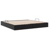 vidaXL Lit de Rangement avec matelas Noir 200 x 200 cm Faux cuir