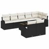 vidaXL Ensemble de canap&eacute; de jardin Noir et Cr&egrave;me 55 x 55 x 37 cm
