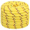 vidaXL Corde utilitaire polyvalente 20 mm 50 m Jaune PP