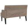vidaXL Banc avec dossier cappuccino 112x65,5x75 cm similicuir