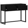 vidaXL Table d'appoint Ch&ecirc;ne noir 100 x 36 x 75 cm Bois d'ing&eacute;nierie