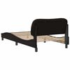 vidaXL Cadre de lit sans matelas Hvar noir 100x203 cm similicuir
