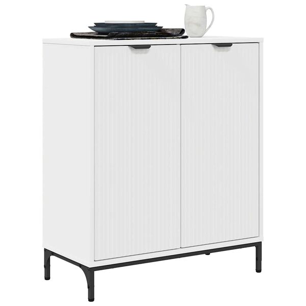 vidaXL Buffet Blanc 69,5 x 33 x 82 cm Bois d'ing&eacute;nierie