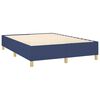 vidaXL Sommier &agrave; lattes de lit et matelas et LED Bleu 140x190 cm Tissu