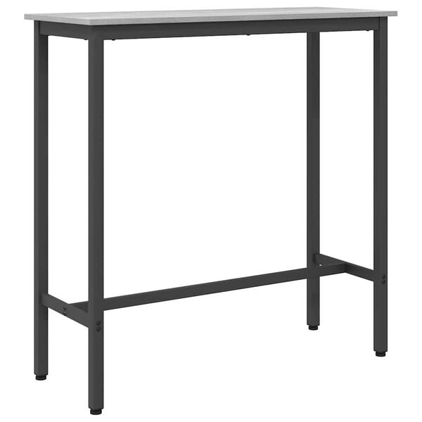 vidaXL table Gris Sonoma 100 x 40 x 100,5 cm