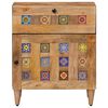 vidaXL Cabinet de chevet Naturel 50 x 33 x 60 cm Bois de mangue massif