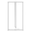 vidaXL Pieds de table de bar en T, 2 pi&egrave;ces, blanc, 60 x 35 x (110-111) cm, acier