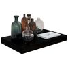 vidaXL Étagère murale flottante Noir brillant 40x23x3,8 cm MDF
