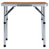 vidaXL Table pliable de camping Aluminium 60x45 cm
