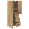 vidaXL Haut Armoire 2 pcs Ch&ecirc;ne artisanal Bois d'ing&eacute;nierie