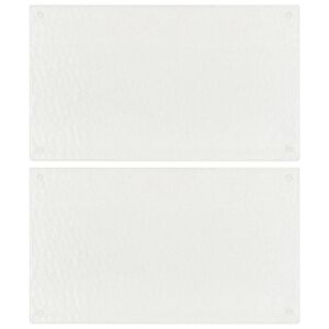 vidaXL Planches &agrave; d&eacute;couper 2 pcs motif de bulles Verre tremp&eacute;