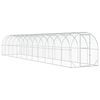 vidaXL Poulailler Argent&eacute; 1200 x 200 x 200 cm Acier galvanis&eacute;