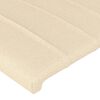 vidaXL T&ecirc;tes de lit Cr&egrave;me 200x5x78/88 cm Tissu