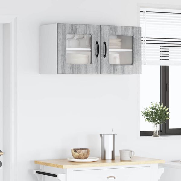 vidaXL Armoire de cuisine Kalmar Gris Sonoma 80 x 31 x 40 cm