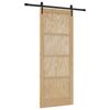 vidaXL Porte coulissante ORKDAL Naturel 83 x 211 cm Bois de pin massif