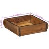 vidaXL Plateau 4 pcs Marron 29 x 31 x 10 cm Bois Recycl&eacute; Solide