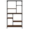 vidaXL Biblioth&egrave;que ch&ecirc;ne marron 99x35,5x176 cm bois ing&eacute;nierie acier