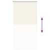 vidaXL Store enrouleur occultant blanc cass&eacute; 70x130cm largeur du tissu