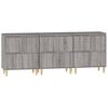 vidaXL Buffets 3 pcs sonoma gris 60x35x70 cm bois d'ing&eacute;nierie