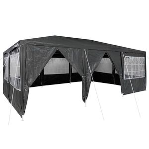vidaXL Tente de f&ecirc;te 600 x 400 x 266 cm Anthracite Poly&eacute;thyl&egrave;ne