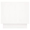 vidaXL Tables de chevet 2 pcs Blanc 35x34x32 cm Bois de pin solide