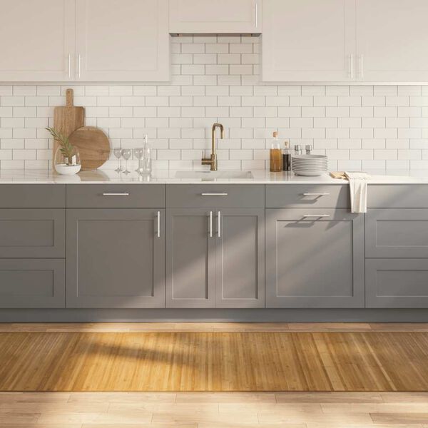 vidaXL Tapis rectangulaire naturel 80x1000 cm bambou