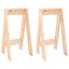 vidaXL Tabourets lot de 2 40x40x75 cm bois massif de pin