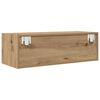 vidaXL Meuble TV ch&ecirc;ne artisanal 80x31x25,5 cm bois d'ing&eacute;nierie