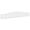 vidaXL Paniers &agrave; gabions arqu&eacute;s 7 pcs 400x30x40/60 cm Fer galvanis&eacute;