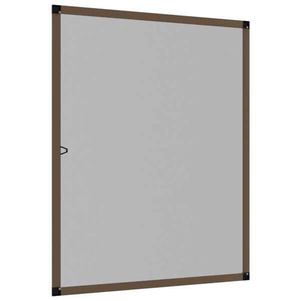 vidaXL Moustiquaire pour fen&ecirc;tres Marron 100x120 cm