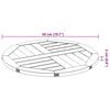 vidaXL Dessus de table &Oslash;50x2 cm rond bois massif d'acacia