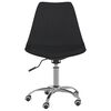 vidaXL Chaise pivotante de bureau Noir Tissu
