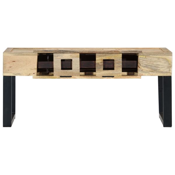 vidaXL Table basse Style cassette 100x52x45 cm Bois de manguier massif