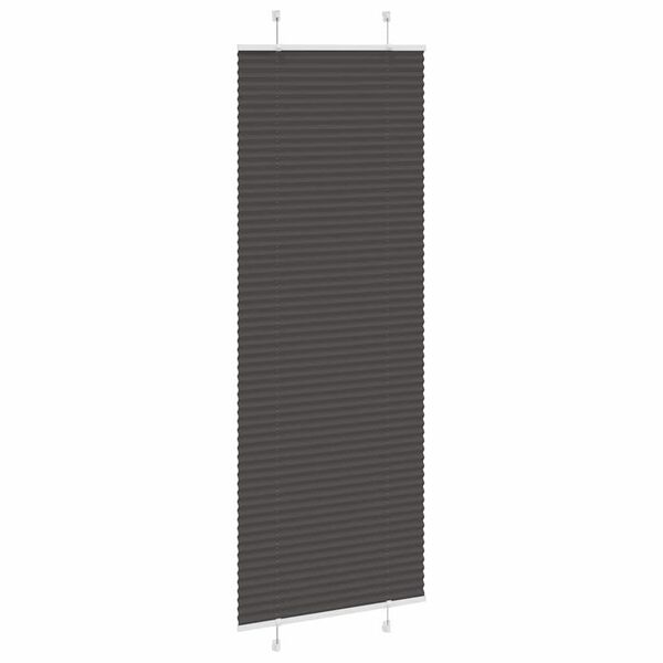 vidaXL Store pliss&eacute; noir 80x200 cm largeur du tissu 79,4 cm polyester