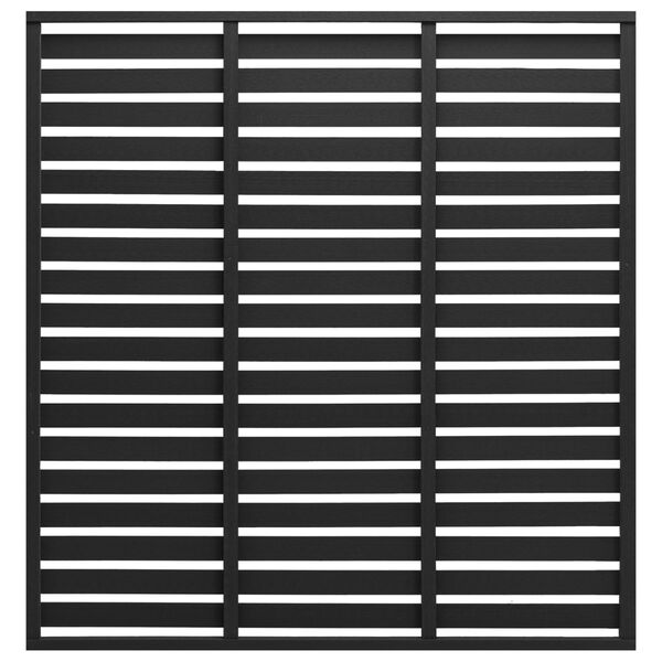 vidaXL Panneau de cl&ocirc;ture WPC 180x180 cm Noir