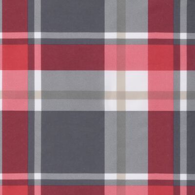 vidaXL Coussins de palette 7 pcs motif à carreaux rouge tissu