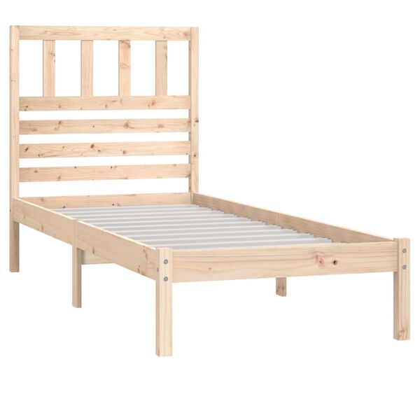 vidaXL Cadre de lit sans matelas 75x190 cm bois de pin massif