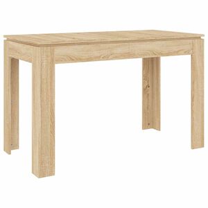vidaXL Table &agrave; manger Ch&ecirc;ne sonoma 120x60x76 cm Bois d'ing&eacute;nierie
