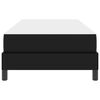 vidaXL Cadre de lit avec matelas Noir 90 x 200 cm tissu